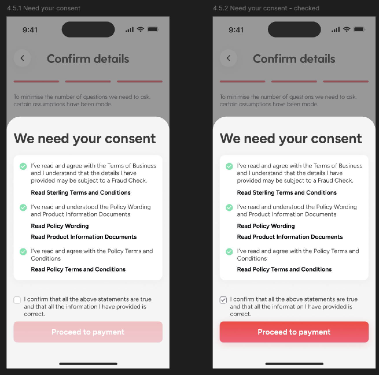 confirm details consent