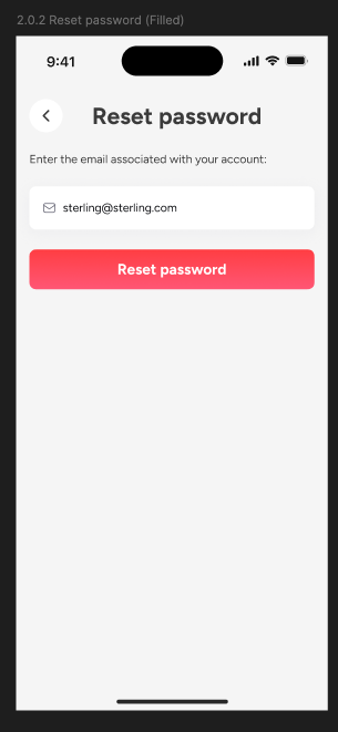 Password reset