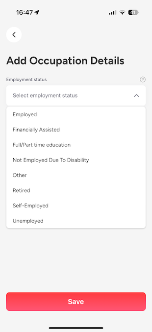 employment statuses