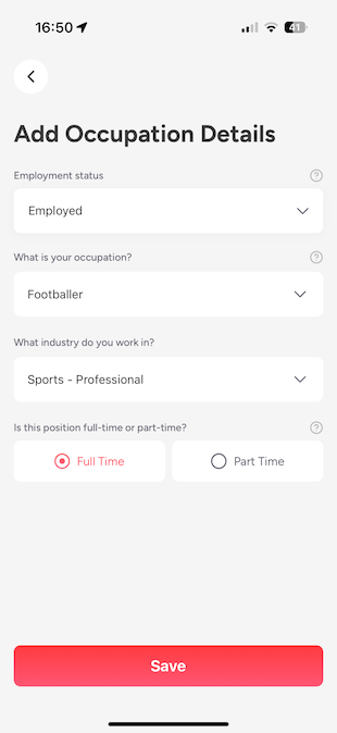 create an occupation